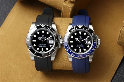 rolex submariner black rubber strap|Rolex Rubber Watch Band Products .